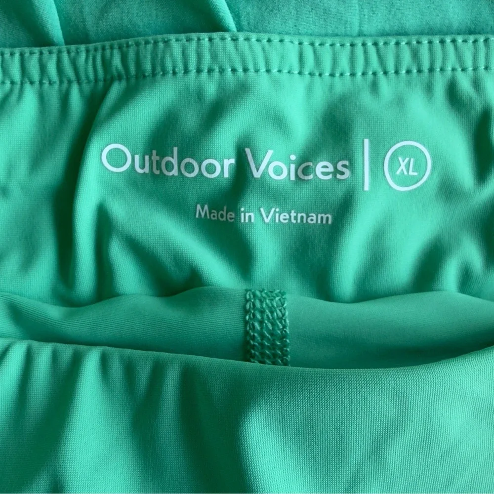 Outdoor Voices Court Skort Mint Green Pleated Athletic Tennis/Golf Skirt Size XL
